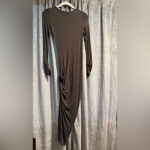 Guess by Marciano  Long Sleeve Asymmetrical - ruched midi Dress